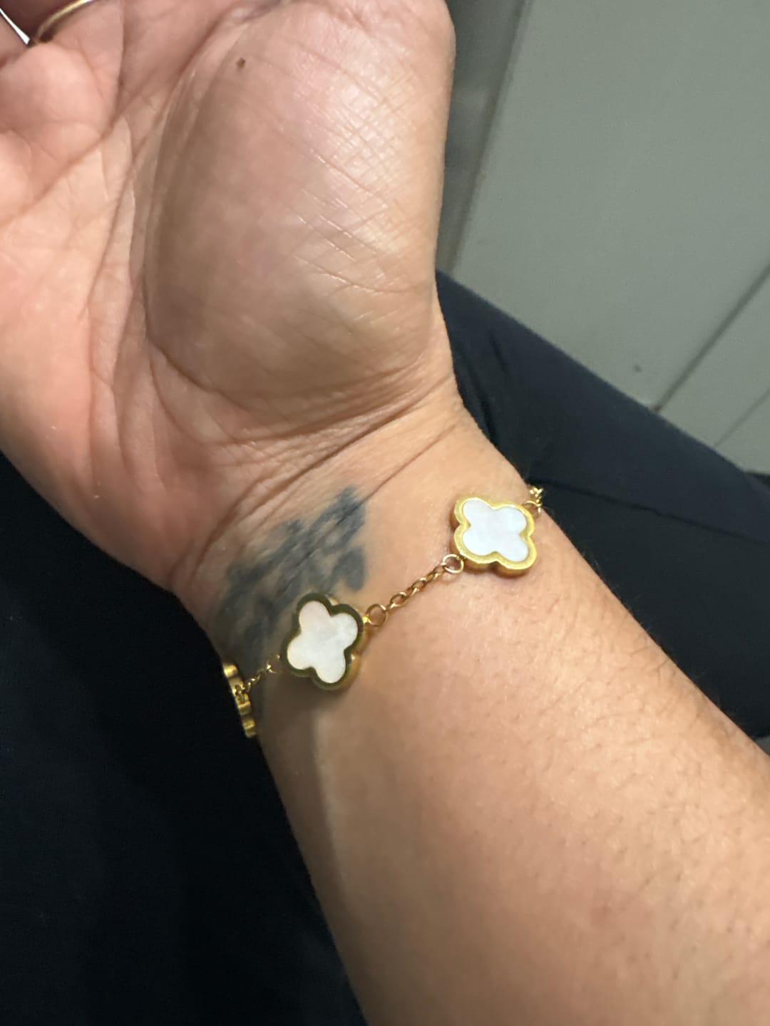 Customer photo review of Open Iced Heart Ring