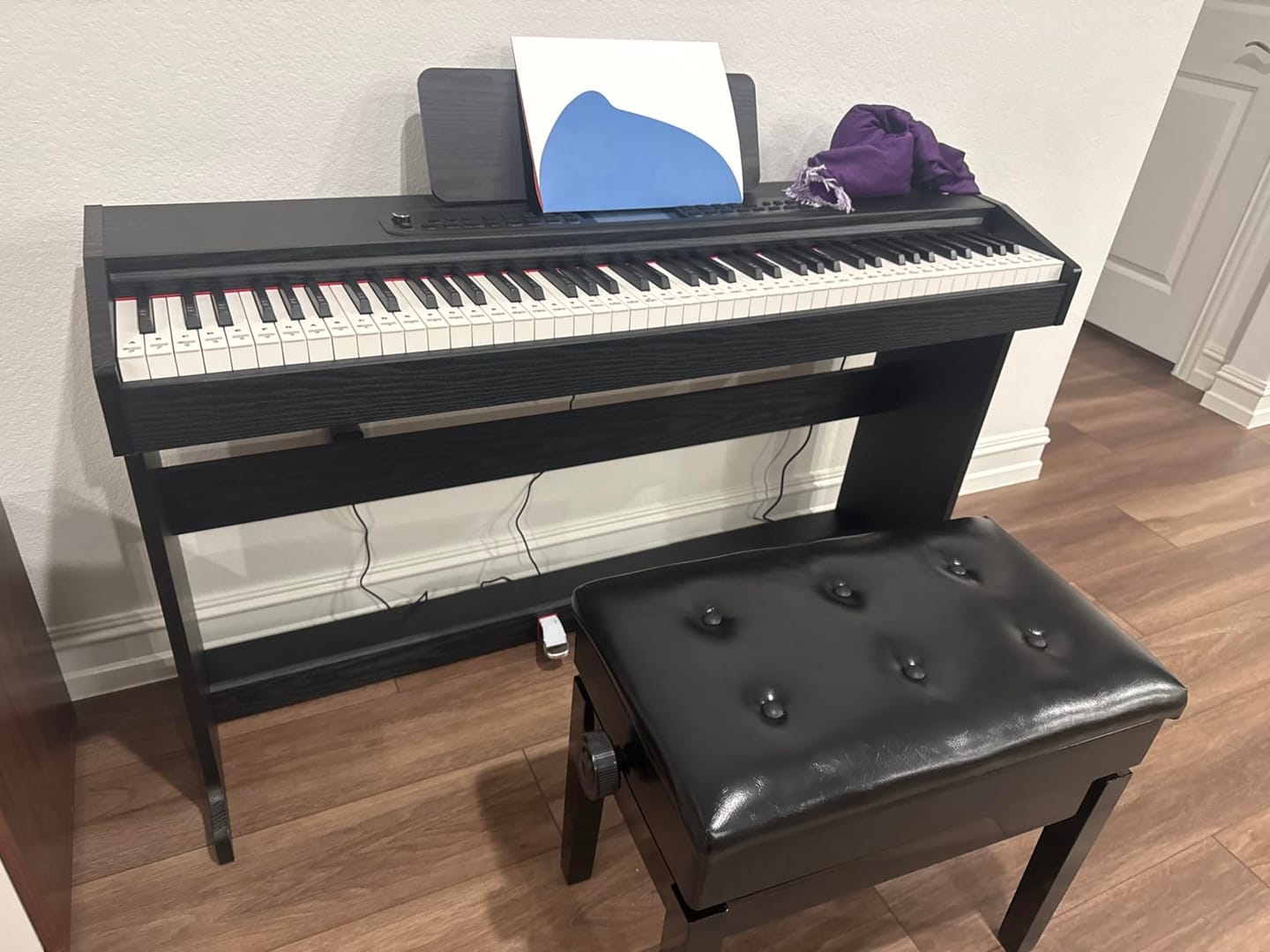 Customer photo review of Donner DDP-95 lesté Piano numérique