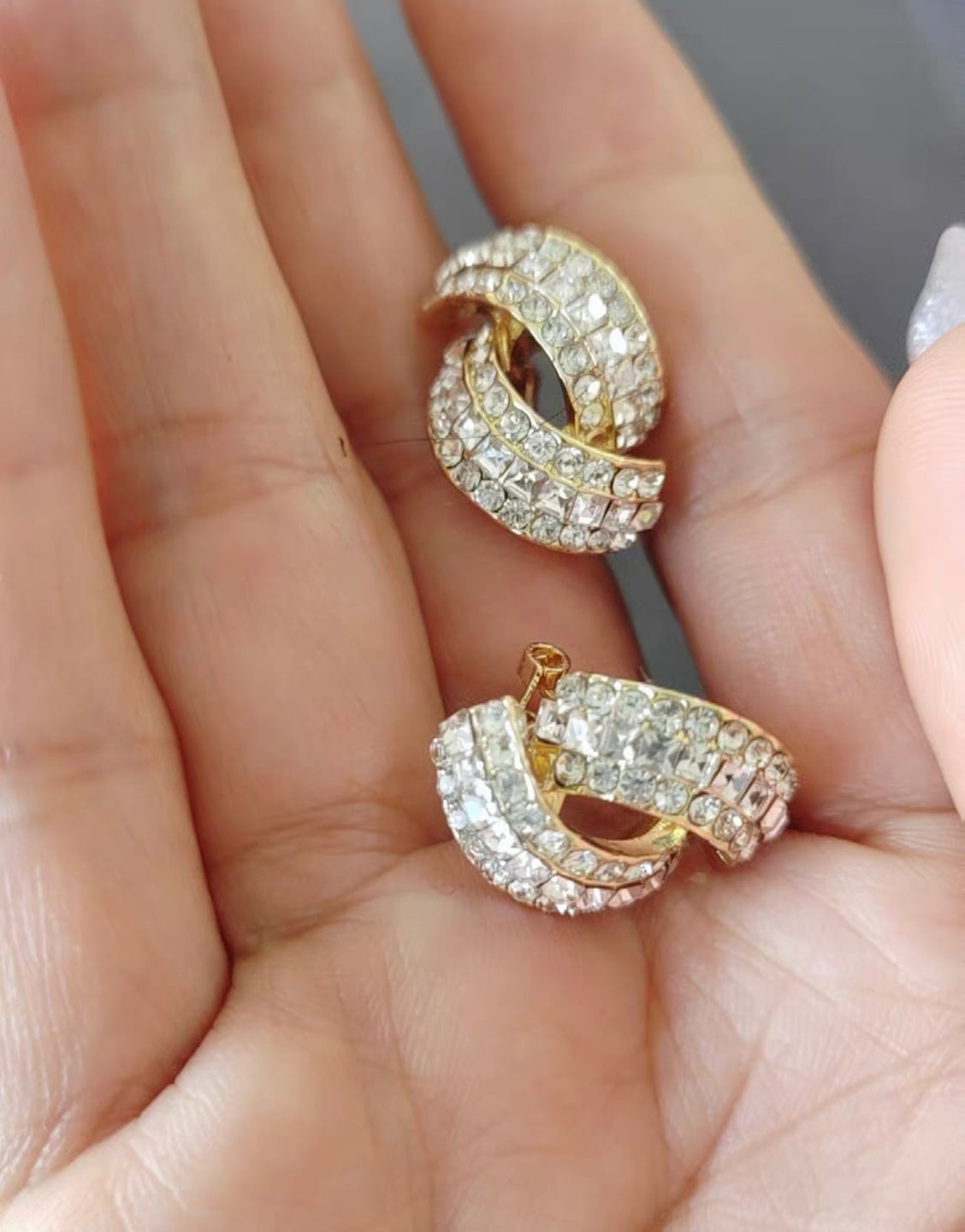 Customer photo review of Juliette Earrings
