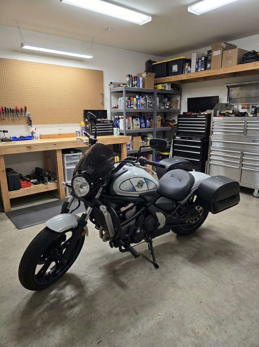 Customer photo review of 28L - Pantheon Medium Quick Mount Kawasaki Vulcan S VN650 Motorcycle Saddlebags