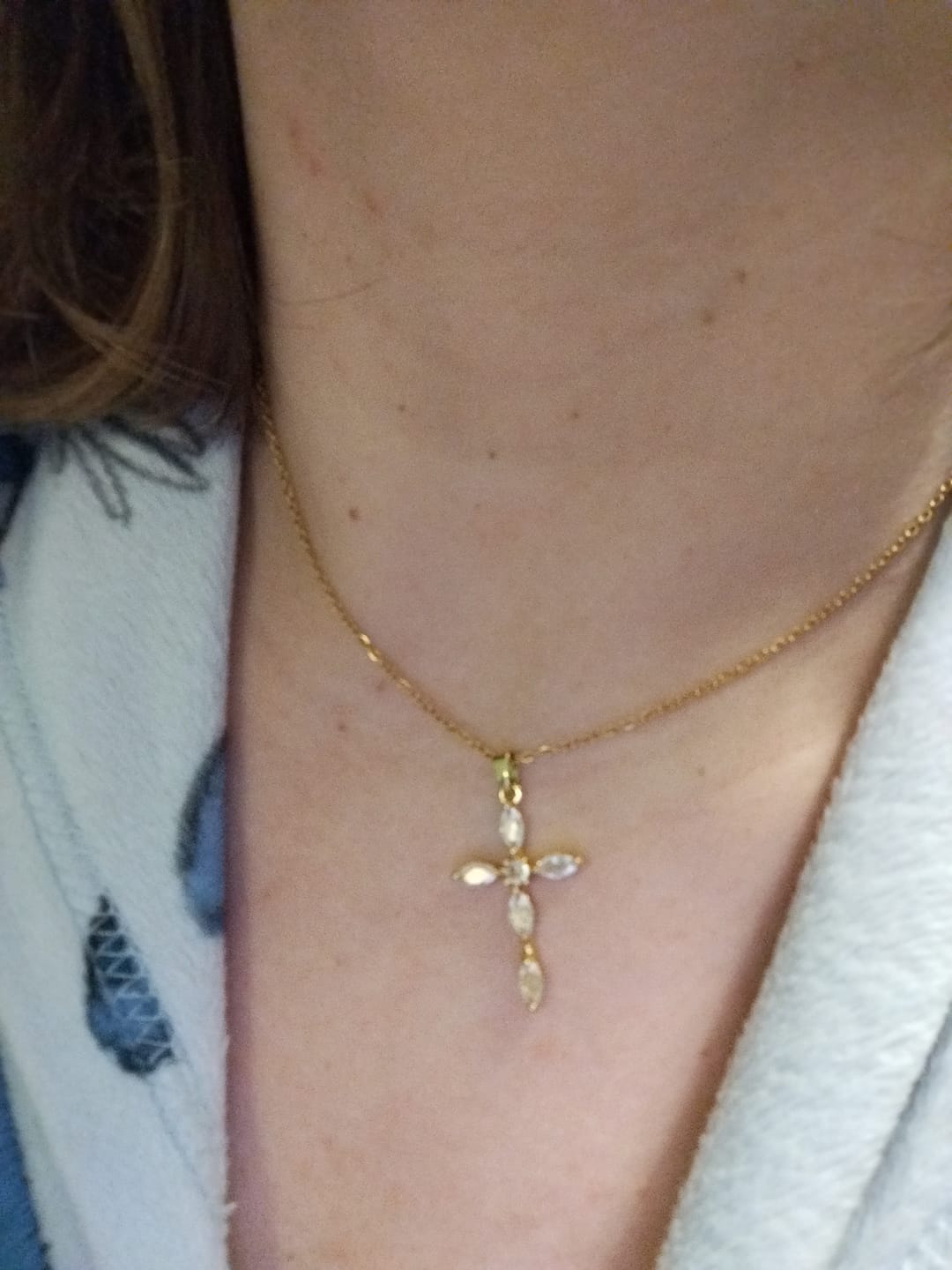 Customer photo review of Collier Chrétien Prière Femme
