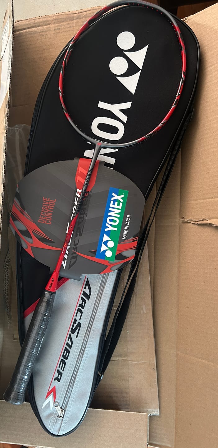 Customer photo review of Yonex Arcsaber 11 Pro Unstrung Badminton Racket [Red]