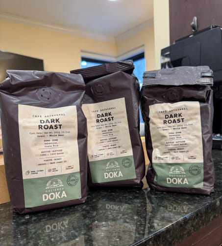 Customer photo review of Café Hacienda Doka Dark Roast