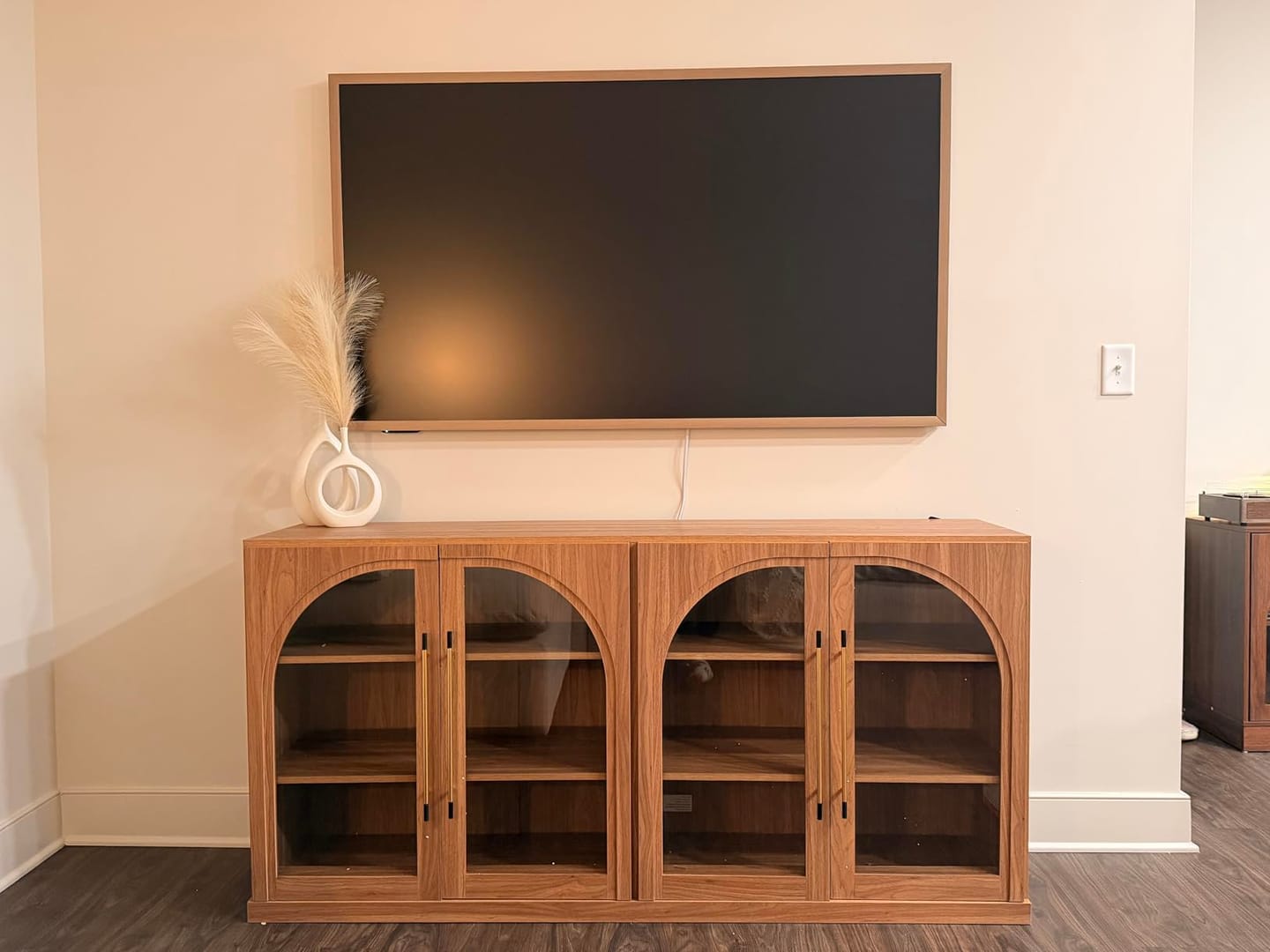 Customer photo review of Jagger 65" Glass Door Sideboard