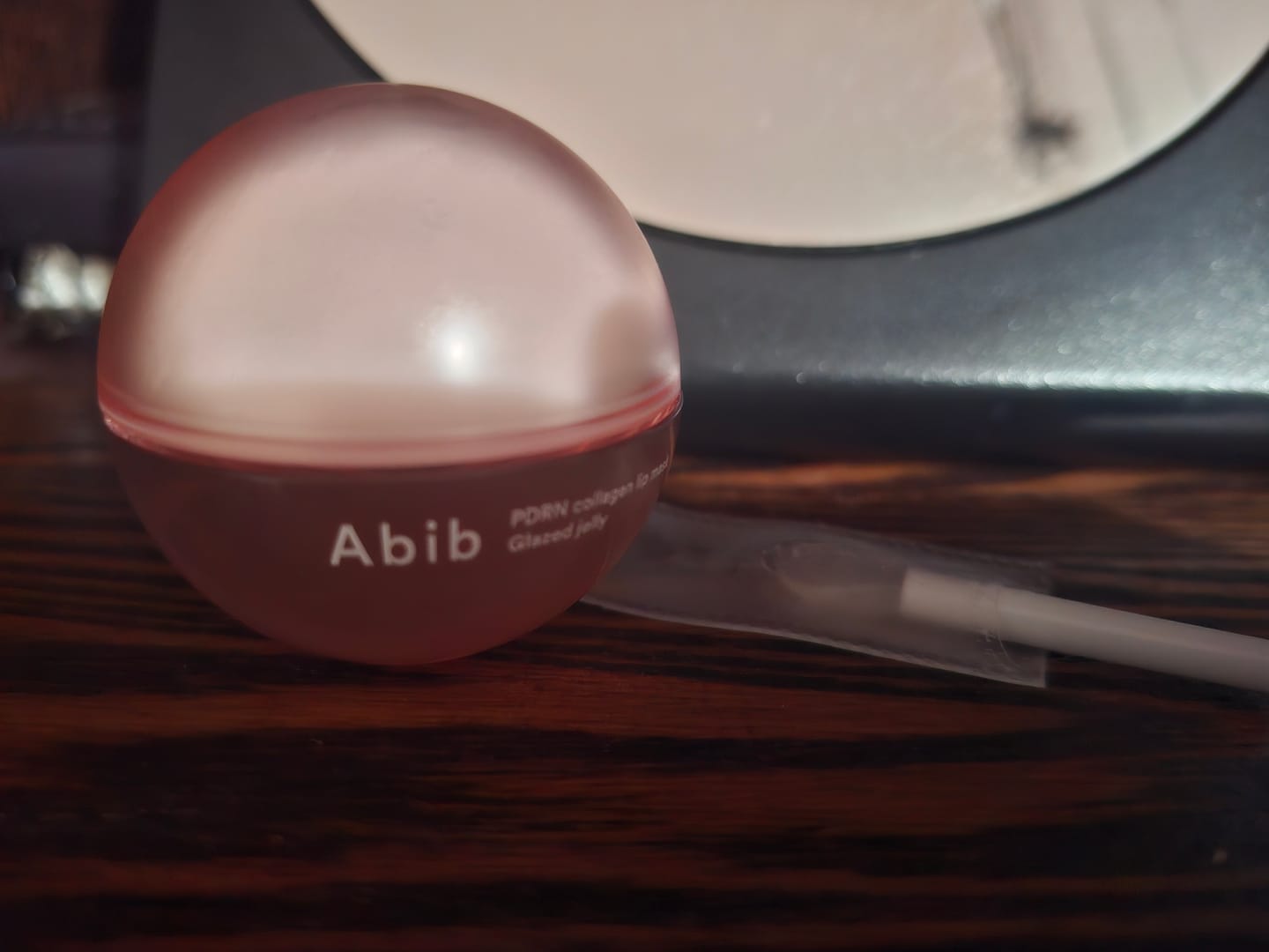 Customer photo review of Kolagēna maska lūpām ar PDRN Abib PDRN Collagen Lip Mask Glazed Jelly