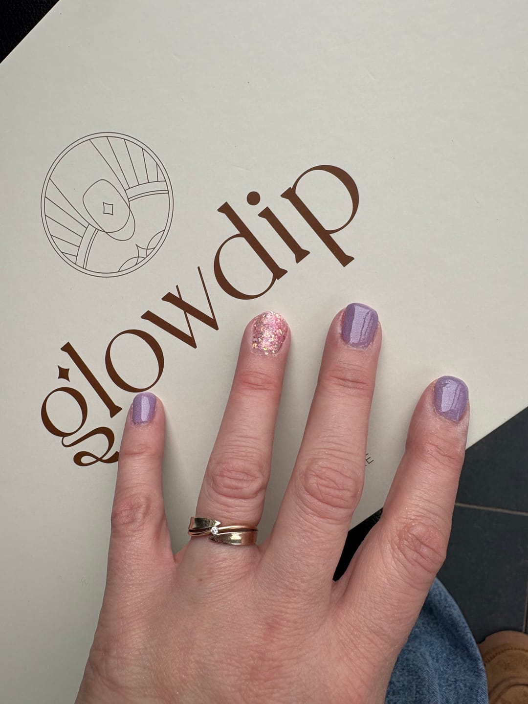 Customer photo review of Violet Sand Dipping Powder