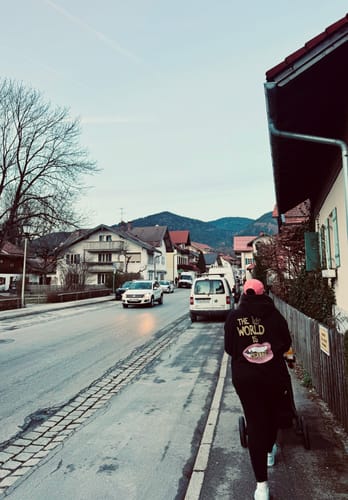 Customer photo review of The World Is Ghetto Hoodie