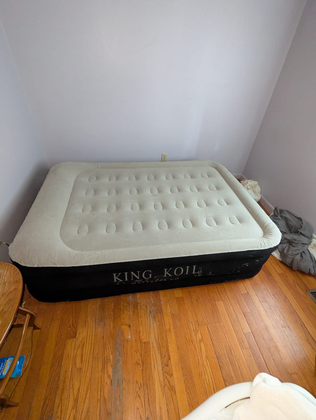 Customer photo review of King Koil Luxury Air Mattress with High Speed Built-in Pump