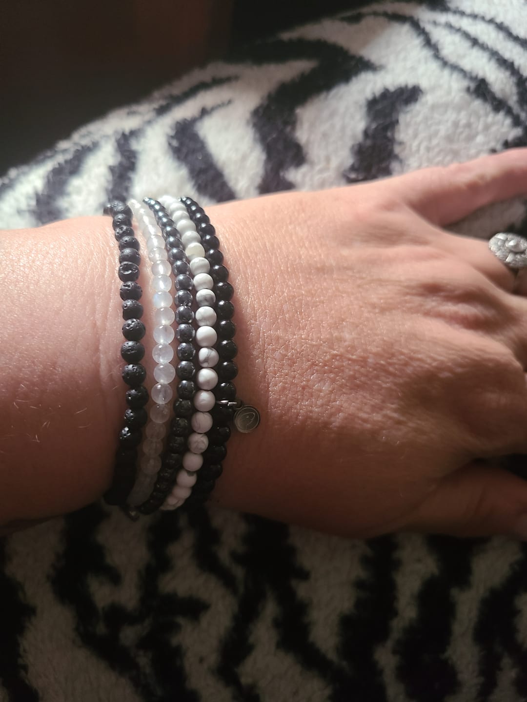 Customer photo review of Rainbow Moonstone Bracelet Mini
