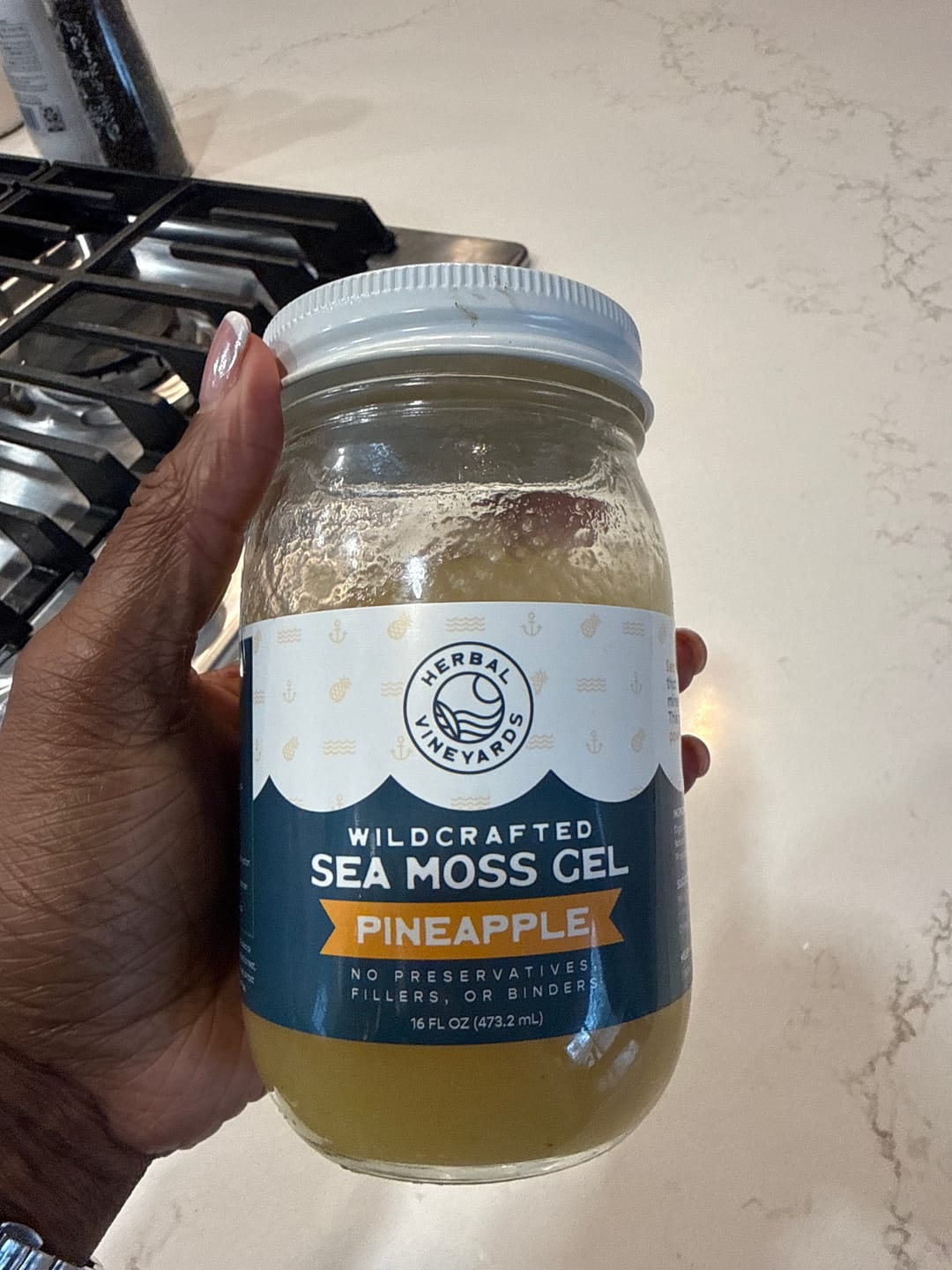 Customer photo review of EXCLUSIVE PINEAPPLE SEA MOSS GEL