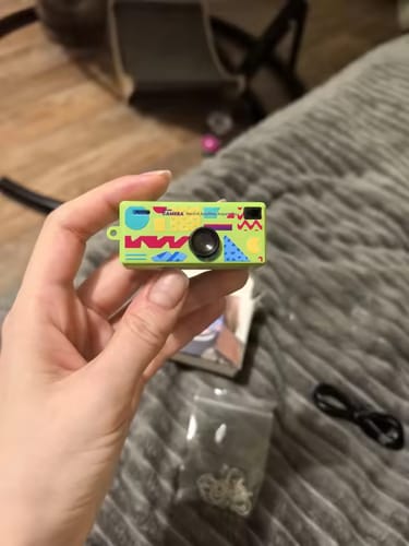 Customer photo review of PocketPik Retro Keychain Camera