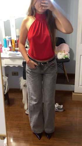 Customer photo review of TOP DIANA ROJO