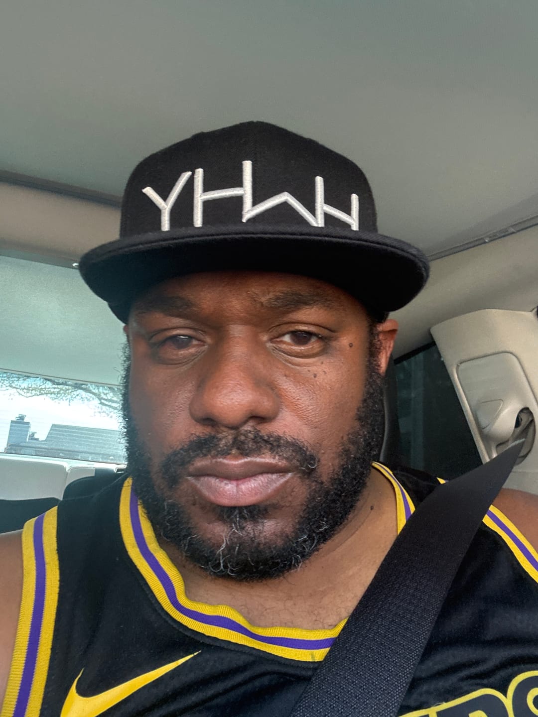 Customer photo review of YHWH Snapback - Black