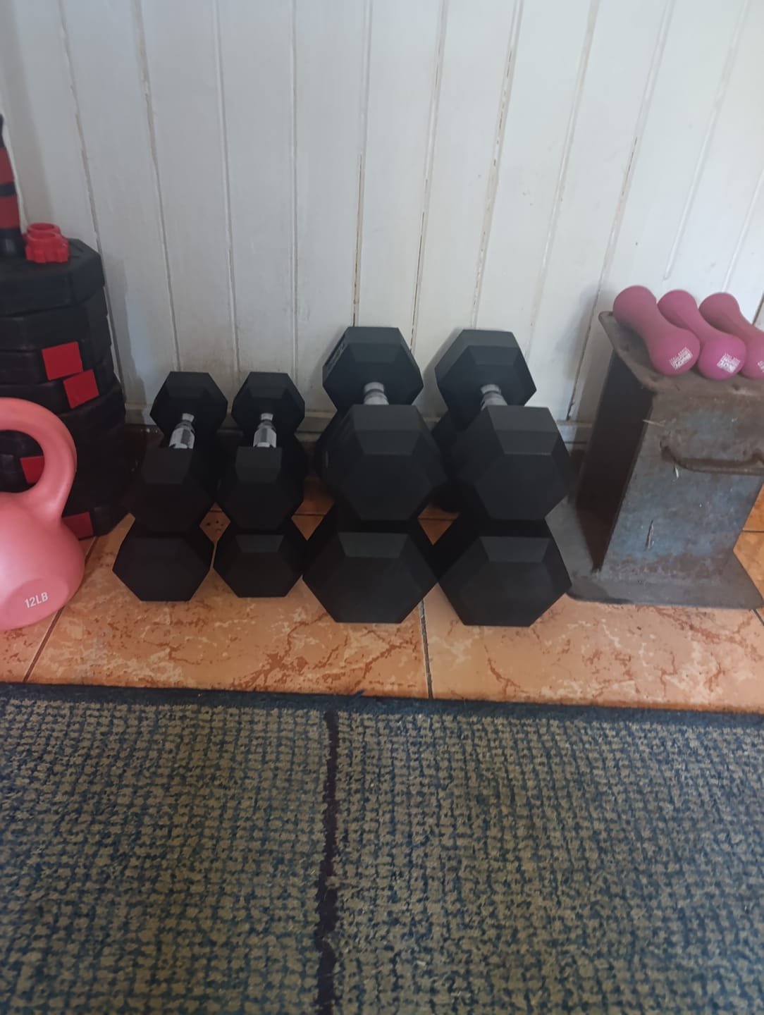 Customer photo review of Mancuerna Hexagonal (2.5 a 50 kg) IRONSIDE