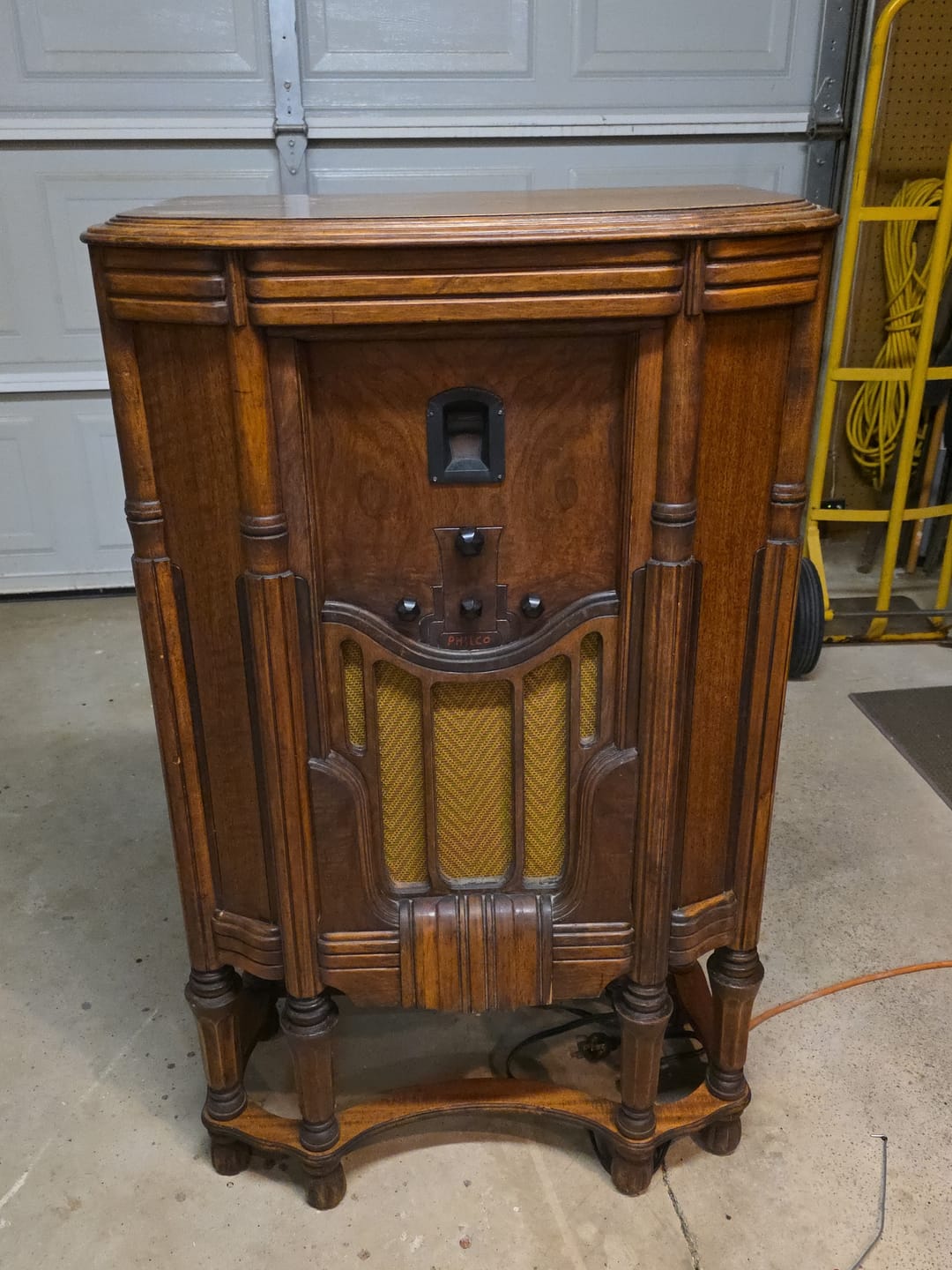 Customer photo review of Vintage Chevron Grill Cloth – Perfect for 1930s Radios # 29