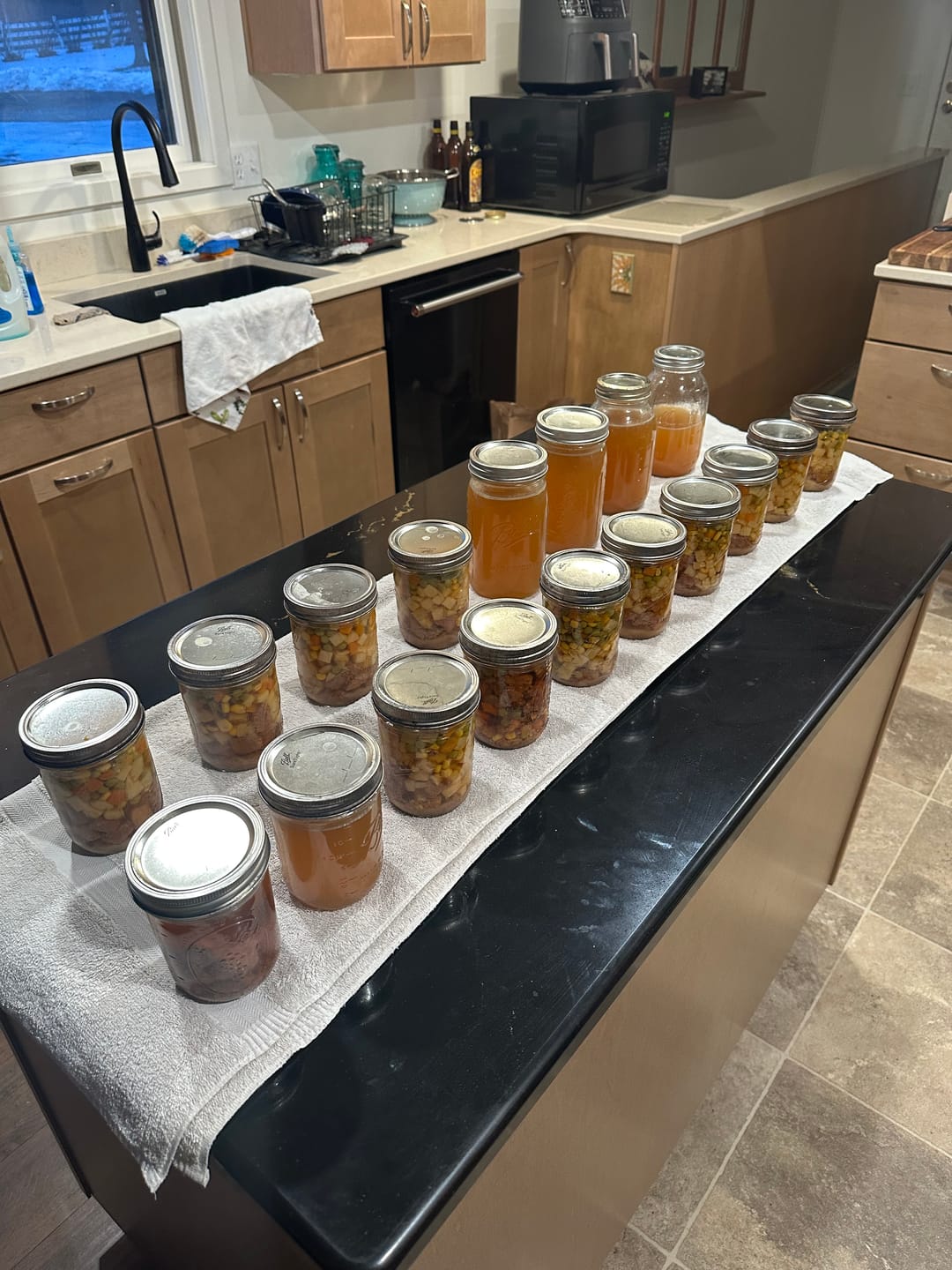 Customer photo review of THE TANKER™ 23 Quart Pressure Canner & Cooker by Denali