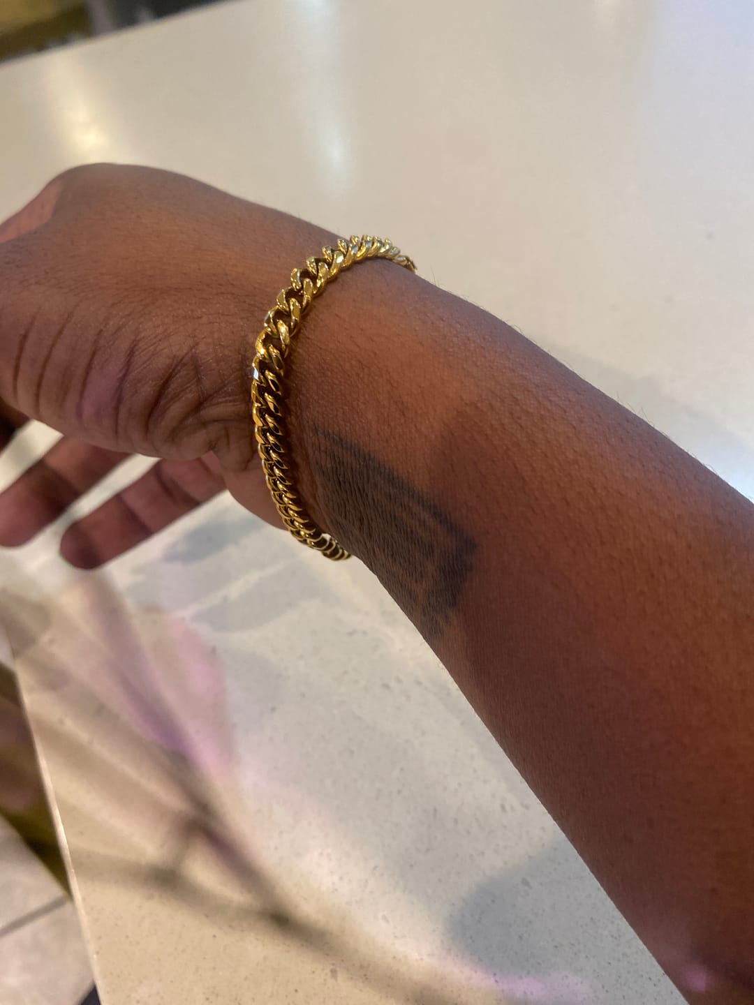 Customer photo review of Cuban Link Bracelet - 5mm