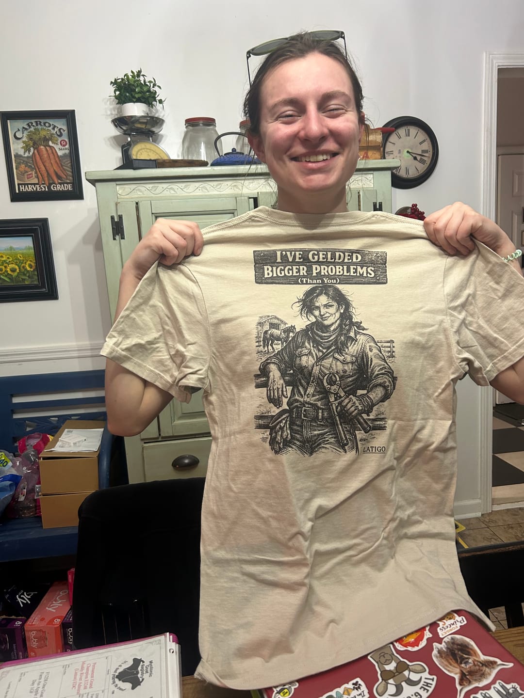 Customer photo review of Gelded Tee