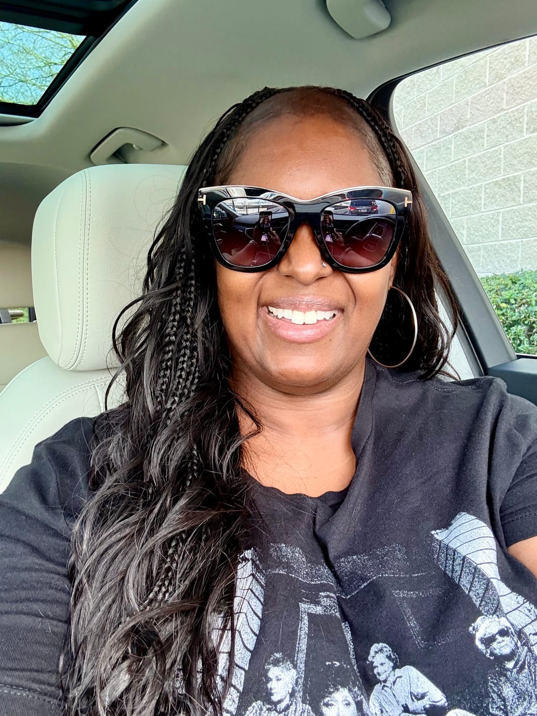 Customer photo review of Double Drawn Burmese Loose Wave Human Braiding Hair