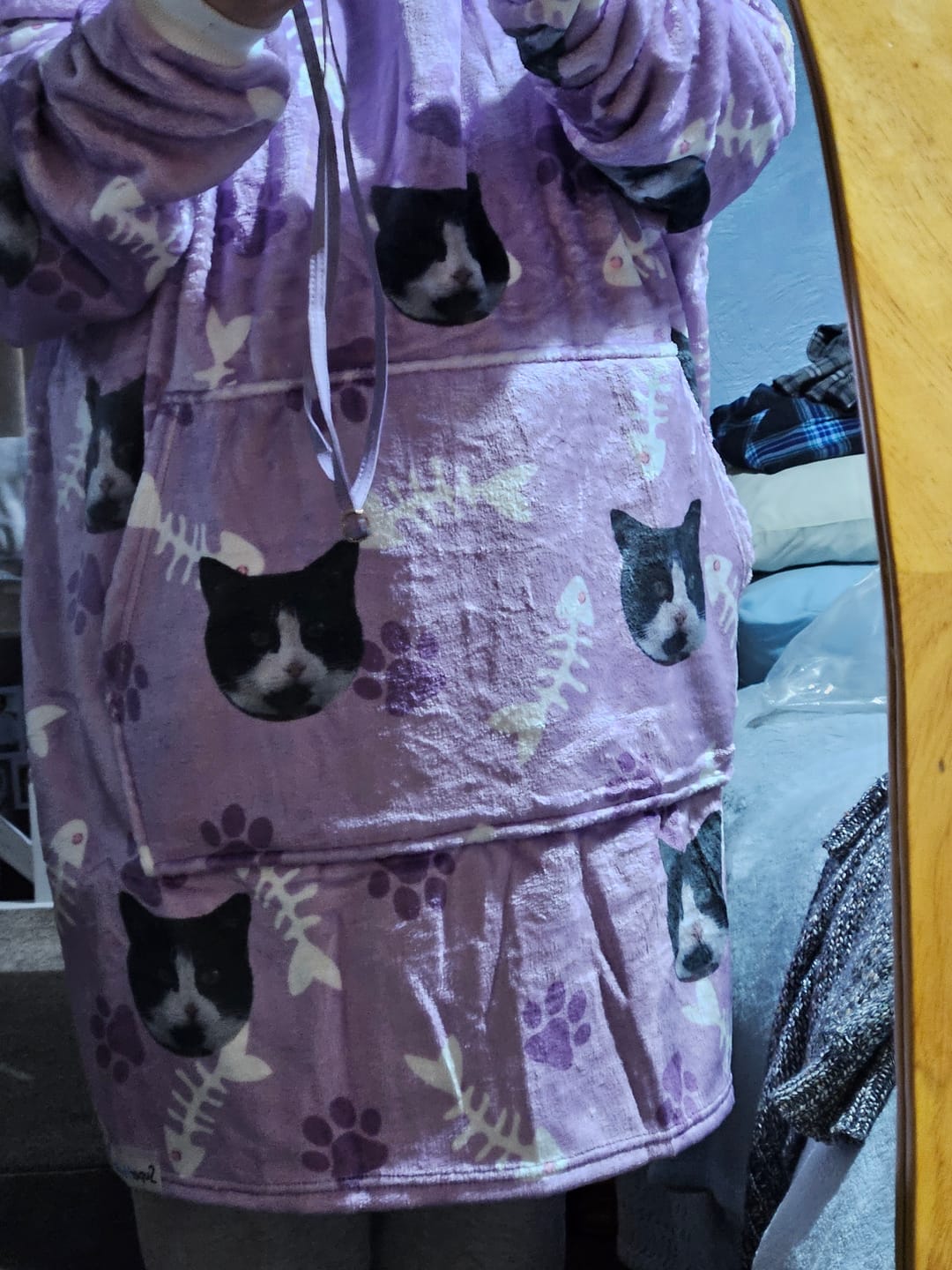 Customer photo review of Custom Cat Hoodie