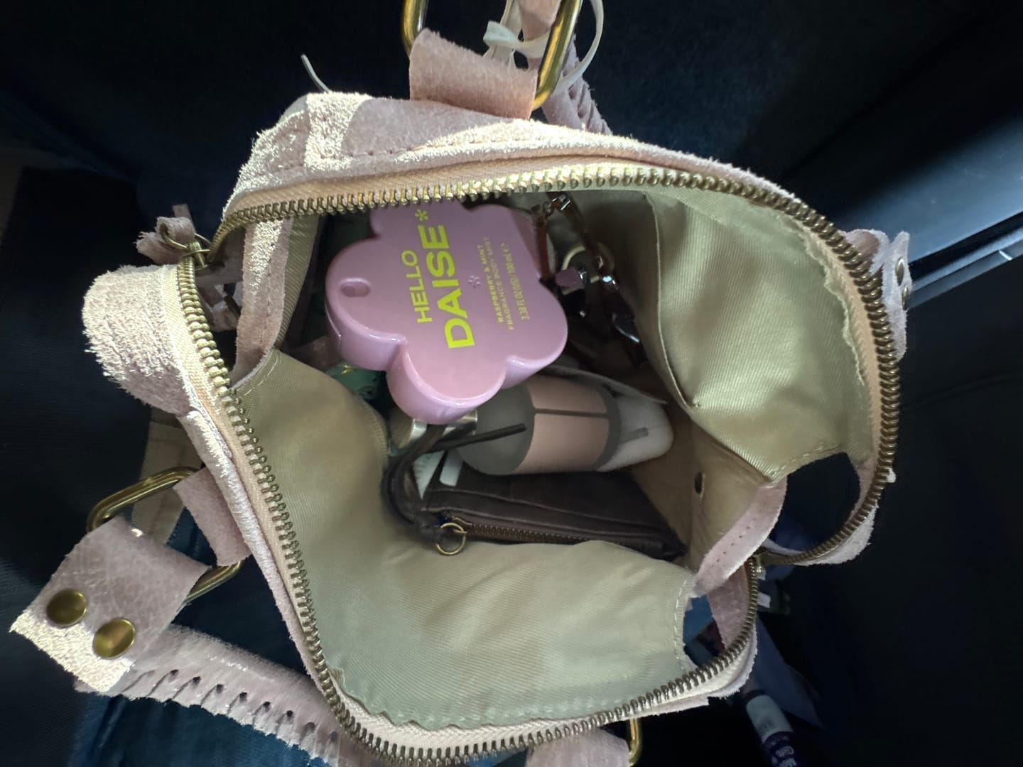 Customer photo review of Mini it girl bag vanilla pink