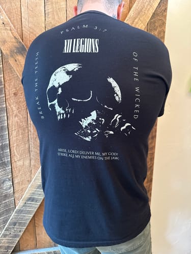 Customer photo review of PSALM 3:7 T-shirt