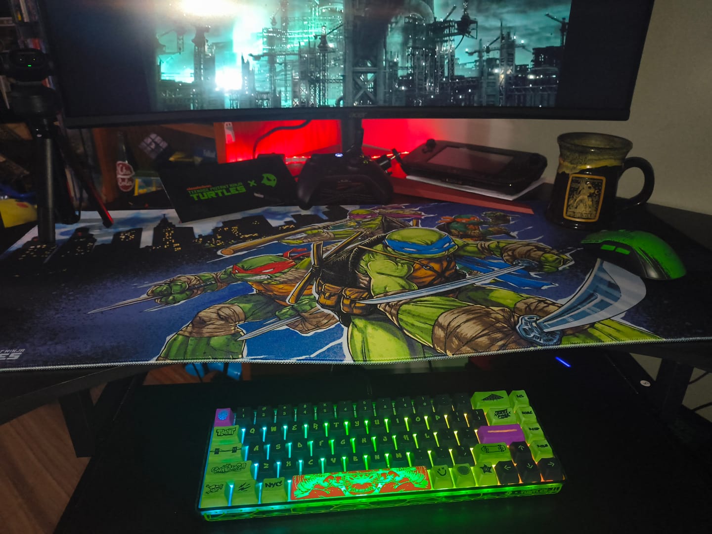 Customer photo review of Oni Deskpad - Teenage Mutant Ninja Turtles