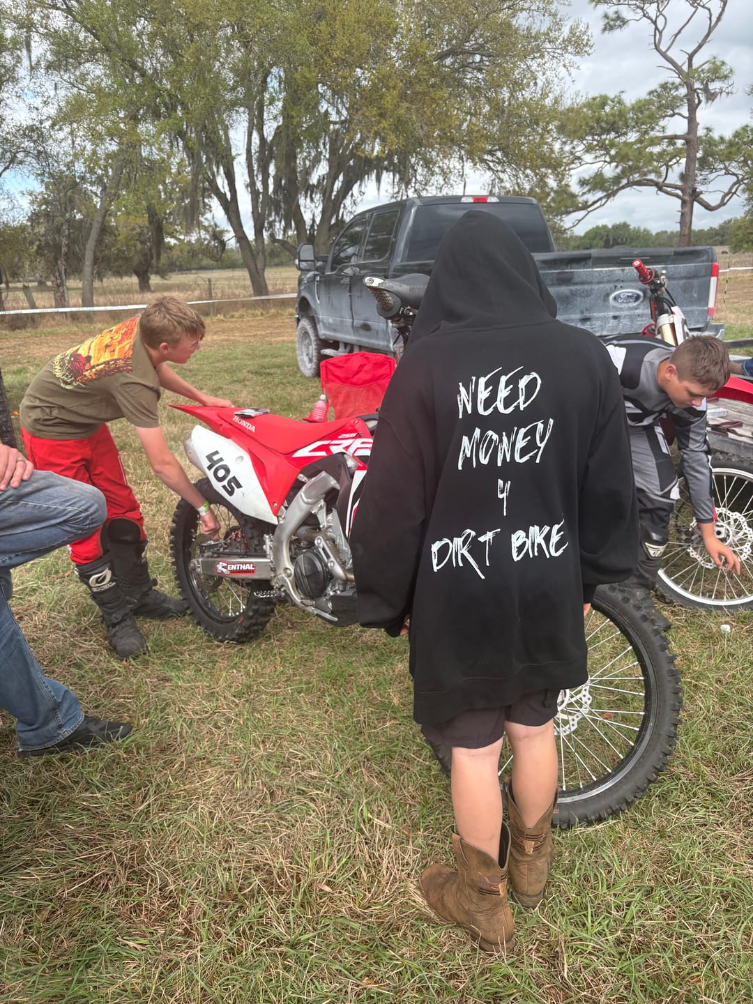 Customer photo review of Need Money Hoodie