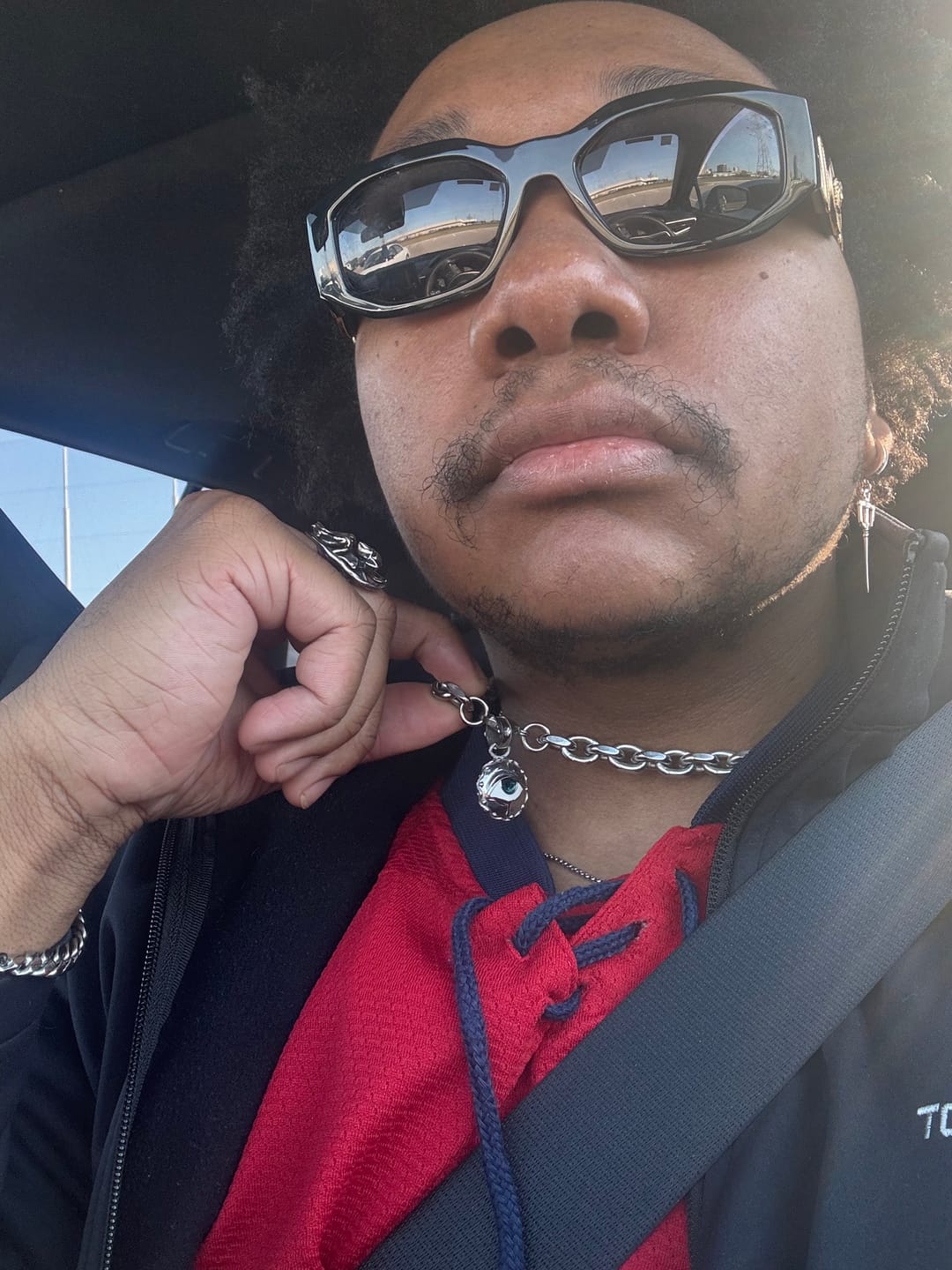 Customer photo review of EVIL EYE PENDANT