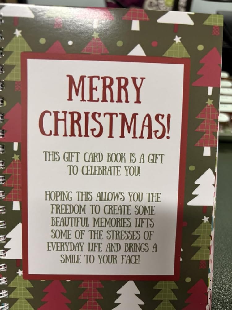 Customer photo review of Christmas Gift Card Book