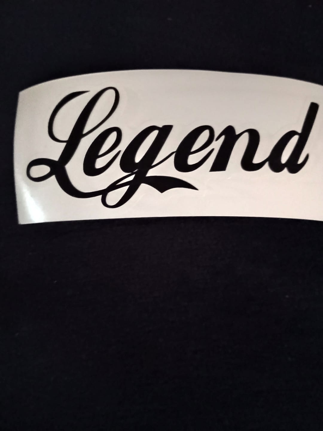 Customer photo review of Legend Decal