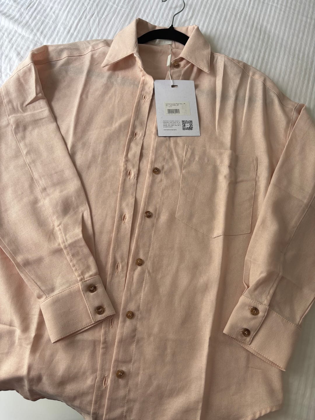 Customer photo review of Camisa Cupuaçu Rosa Claro