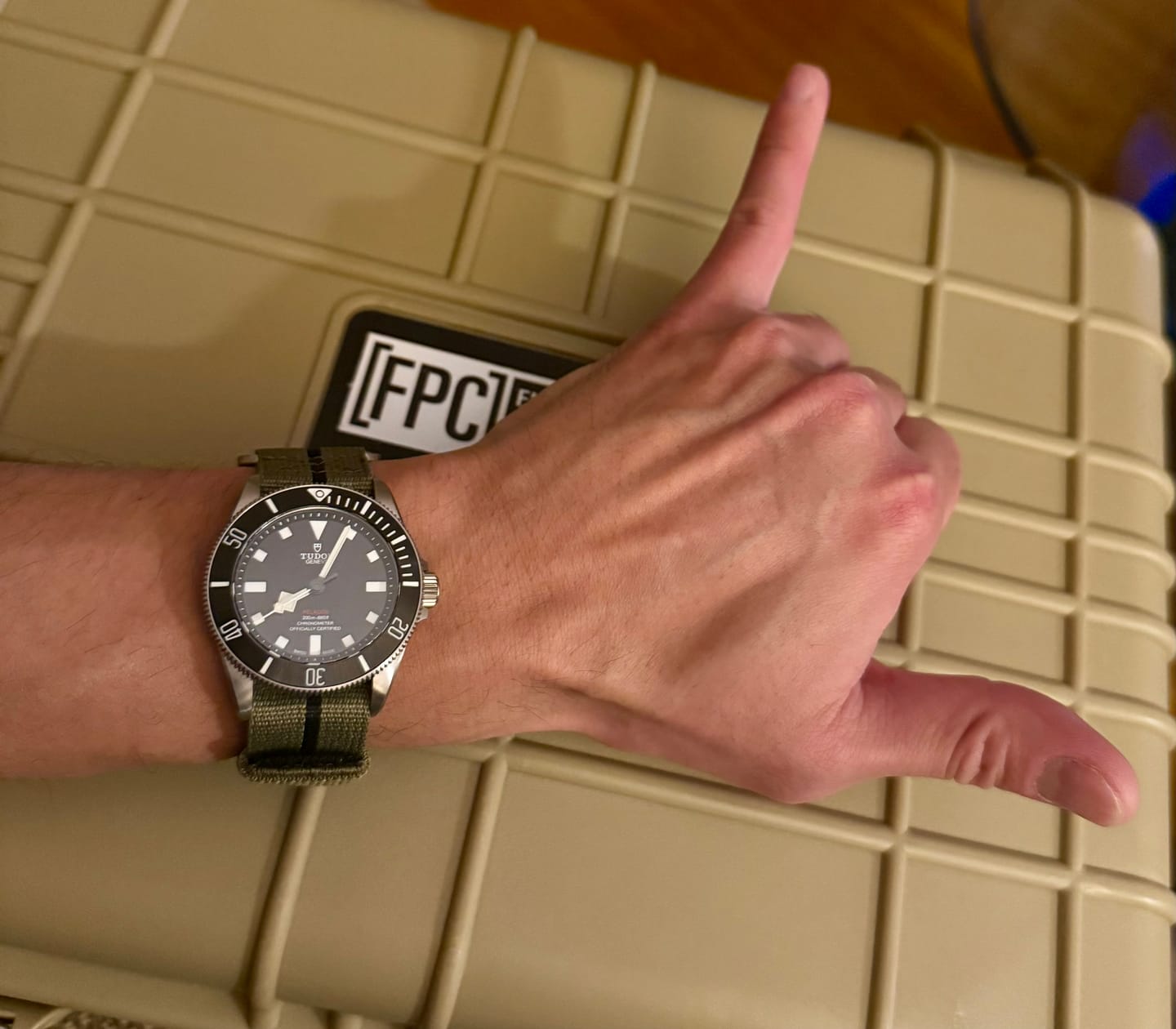 Customer photo review of Glomar Explorer - Hook & Loop Strap Striped