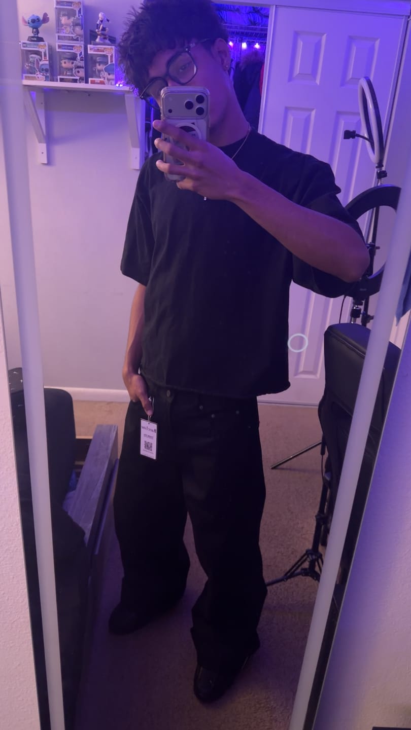 Customer photo review of Black Selvedge Denim