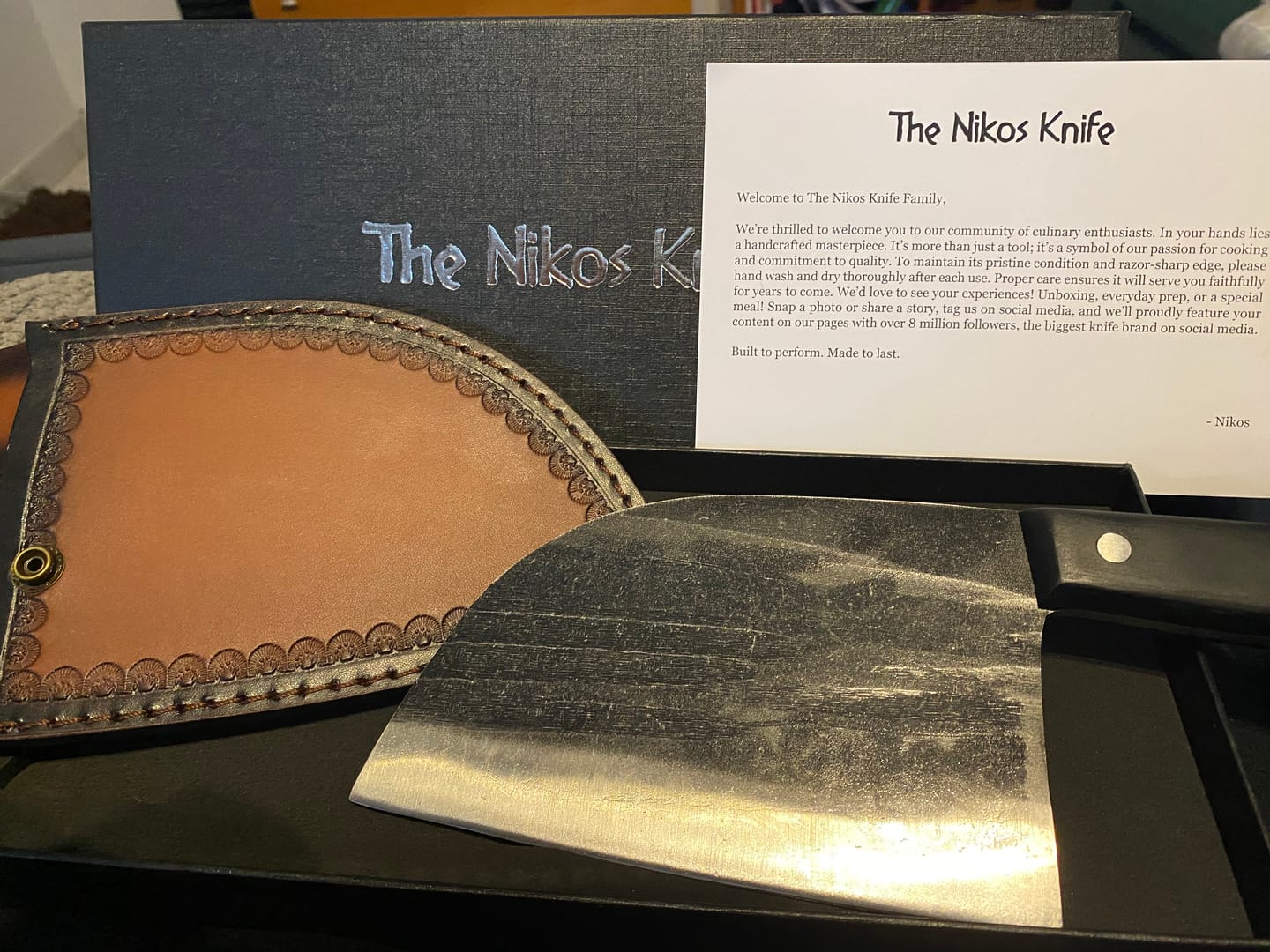 Customer photo review of The Nikos Knife™
