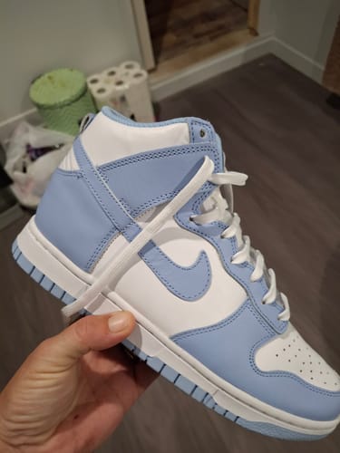 Customer photo review of Nike Dunk High Aluminum Wmns