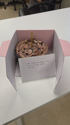 Customer photo review of Same Day Chocolate Cake