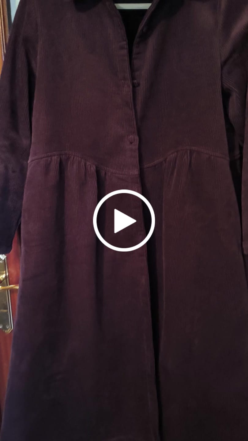 Customer video review of Plus Size Winter Thicken Warm Corduroy Dress Coat