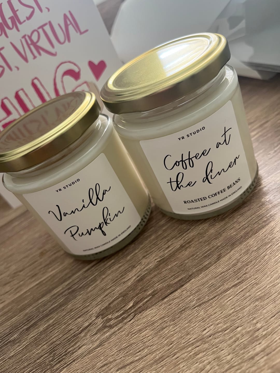 Customer photo review of Vanilla Pumpkin Candle