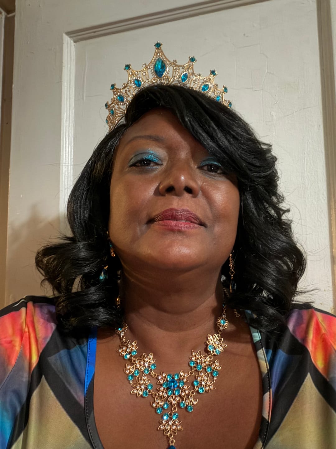 Customer photo review of Outre Melted Hairline Glueless HD Deep Part Lace Frontal Wig - MH 117