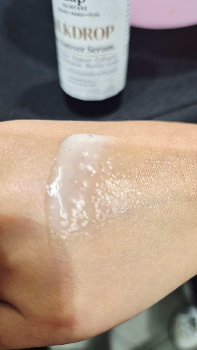 Customer photo review of Silkdrop — The Barrier Serum