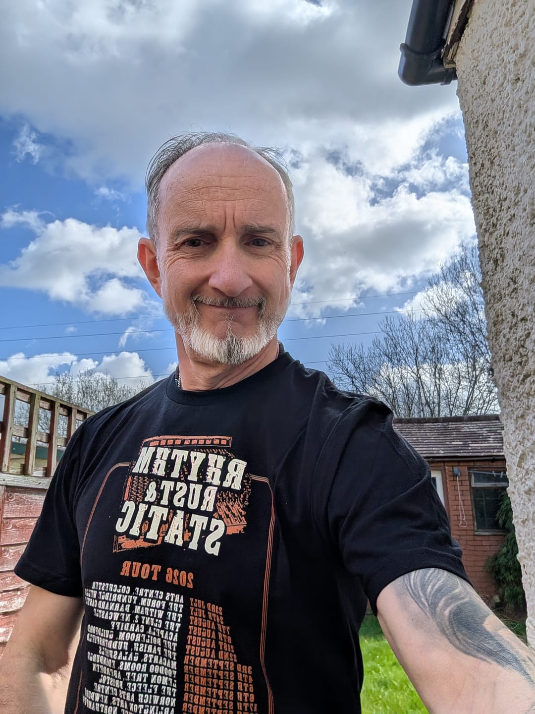 Customer photo review of DUDES RHYTHM RUST & STATIC TOUR T~SHIRT