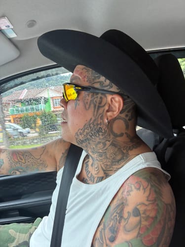 Customer photo review of New Era Black Wool Felt Cowboy Hat