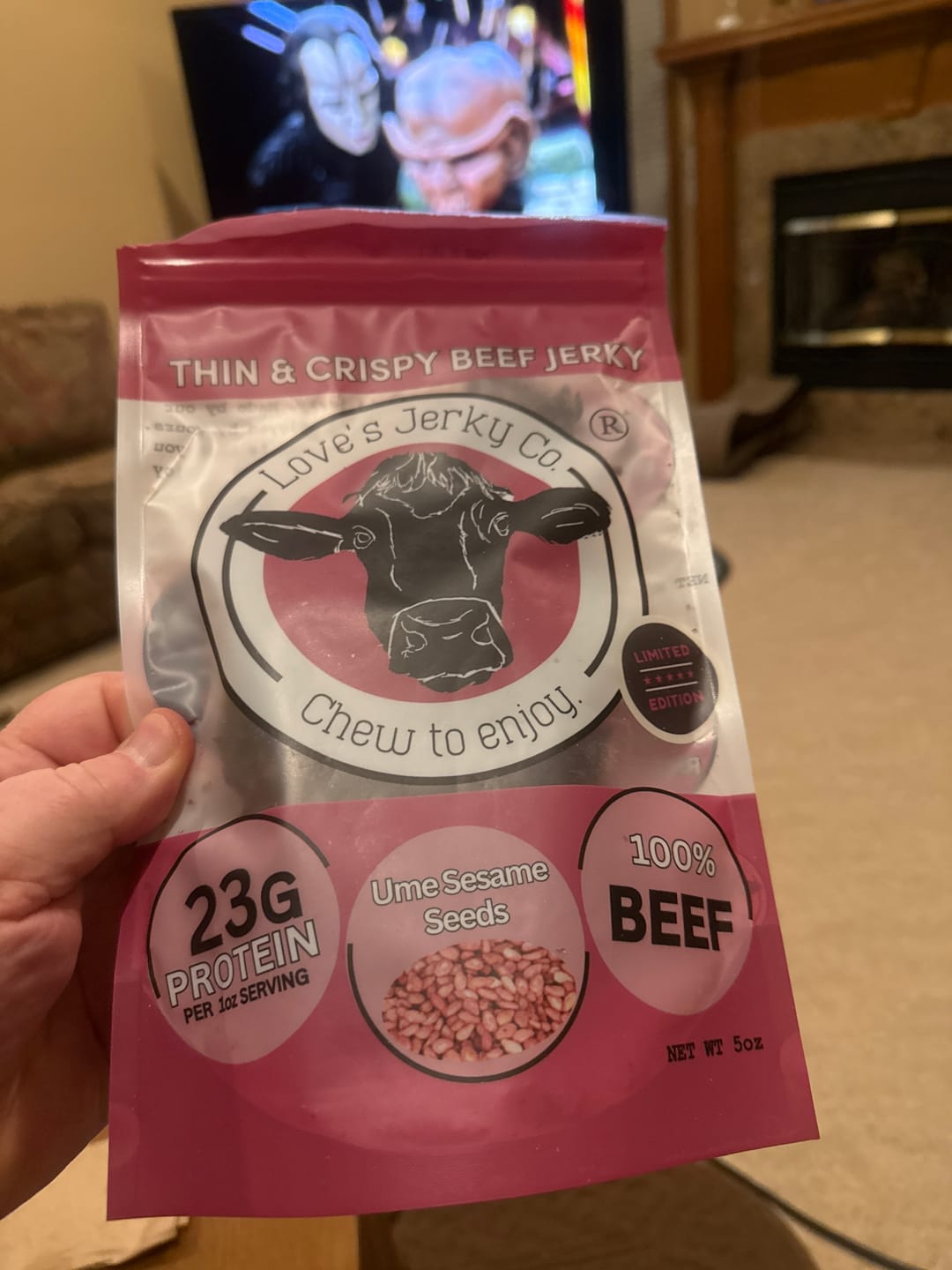 Customer photo review of UME SESAME SEEDS Beef Jerky