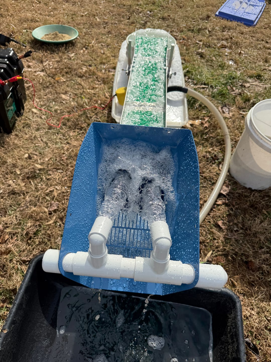 Customer photo review of 6X42 Double Mat Sluice Box with Dream Mat | Gold Prospecting Equipment
