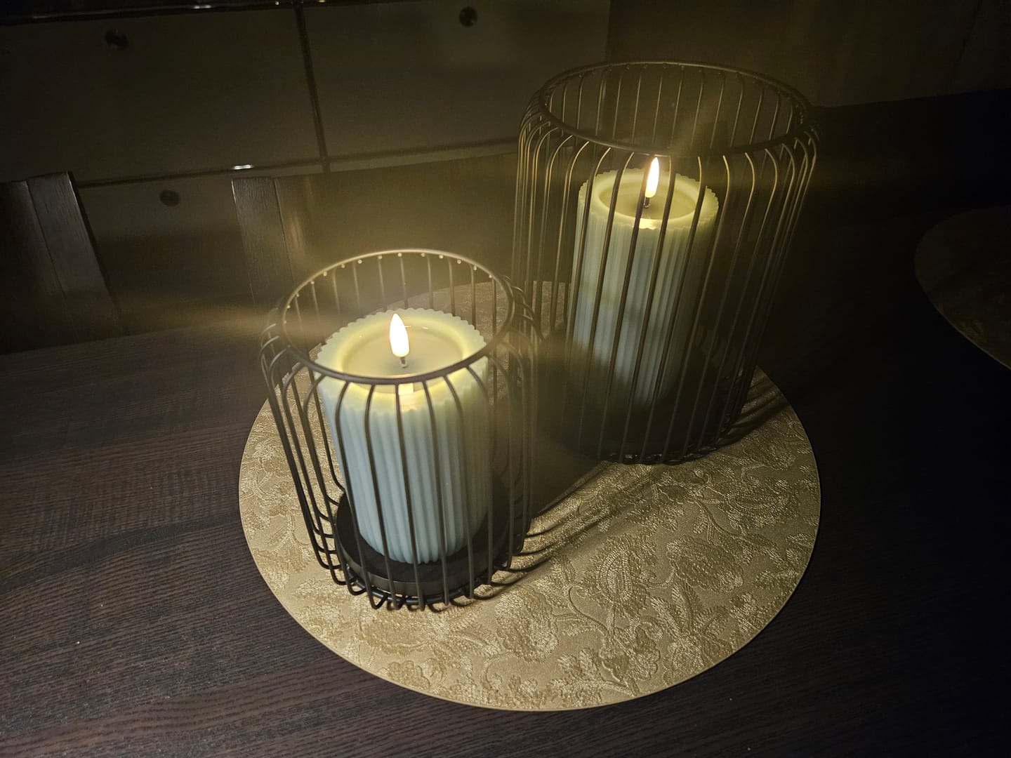 Customer photo review of Unique LED Rillelys D 8 x 15 cm Cream