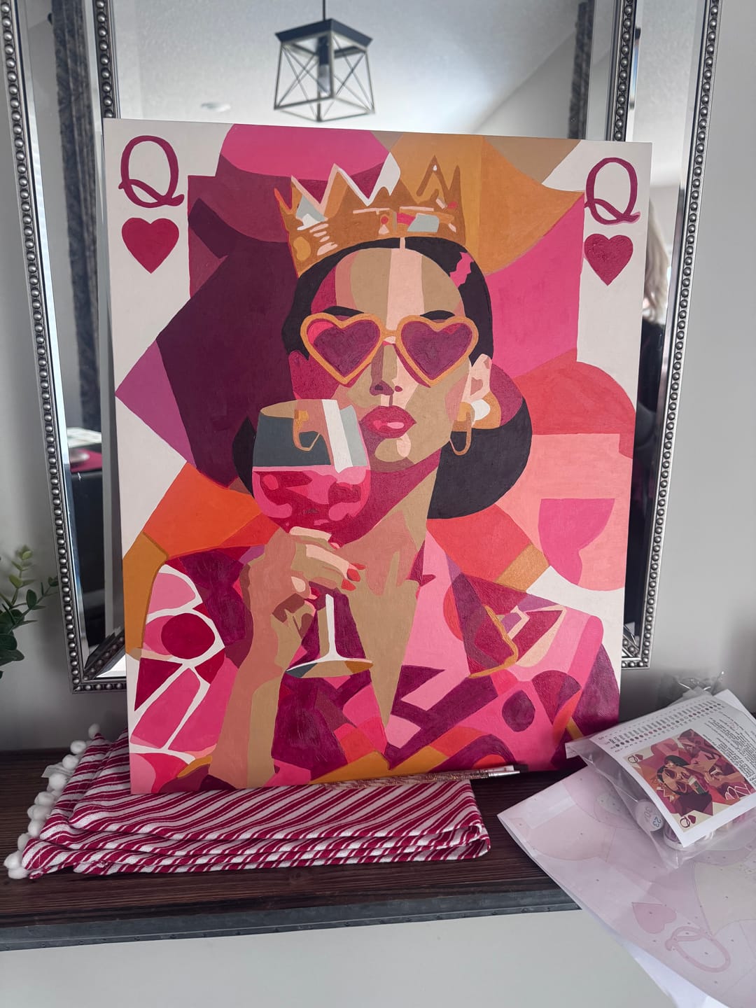 Customer photo review of The queen | Paint by Number
