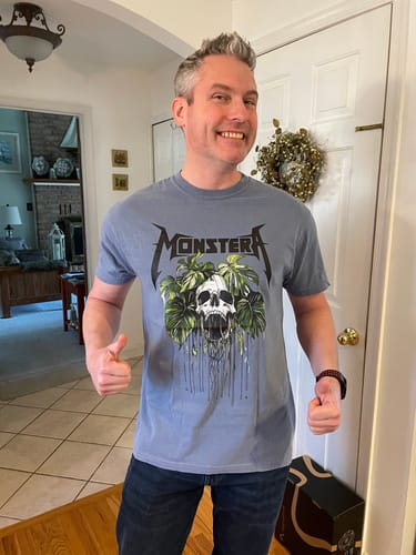 Customer photo review of Monstera Monster T-shirt