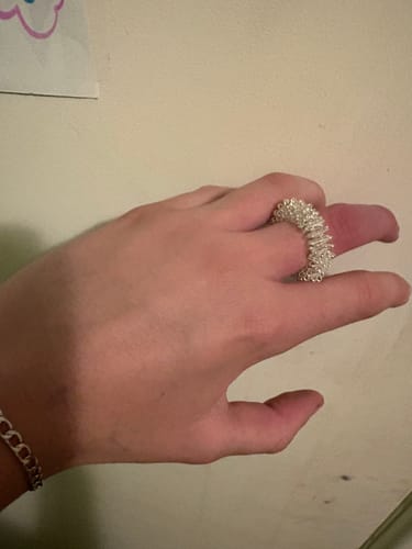 Customer photo review of Set of 5 Finger Spikeys by Kaiko - Fidgets for Focus, Safe Ouch and Regulation