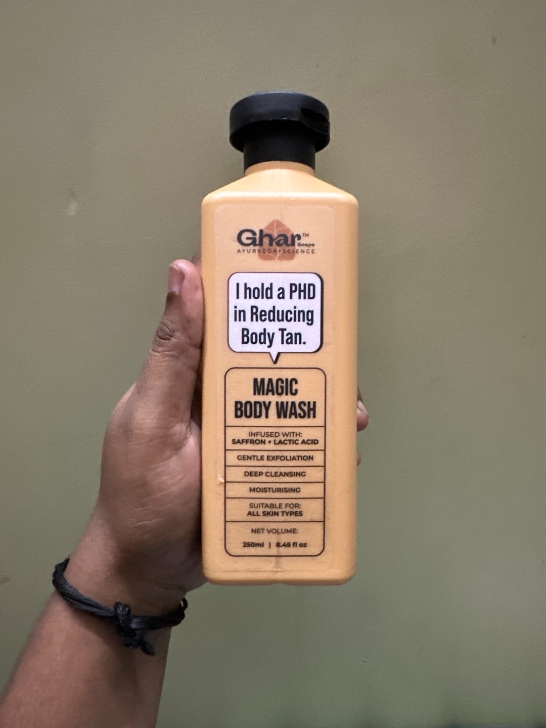 Customer photo review of Magic Soap (Sandal Wood and Saffron Soap Variant)